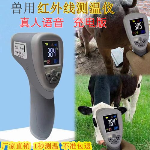 养殖场兽用电子体温温度计猪牛羊红外线测温仪表动宠物猫狗高精度
