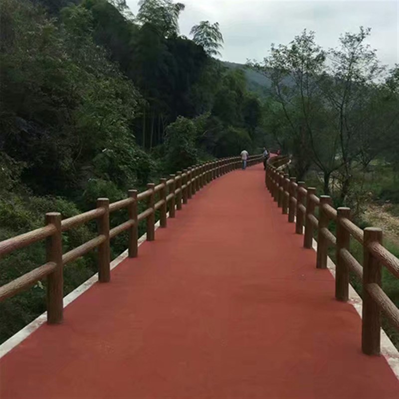 仿树皮水泥护栏栏杆模具仿木混凝土扶梯塑料仿竹新农村预制圆形河