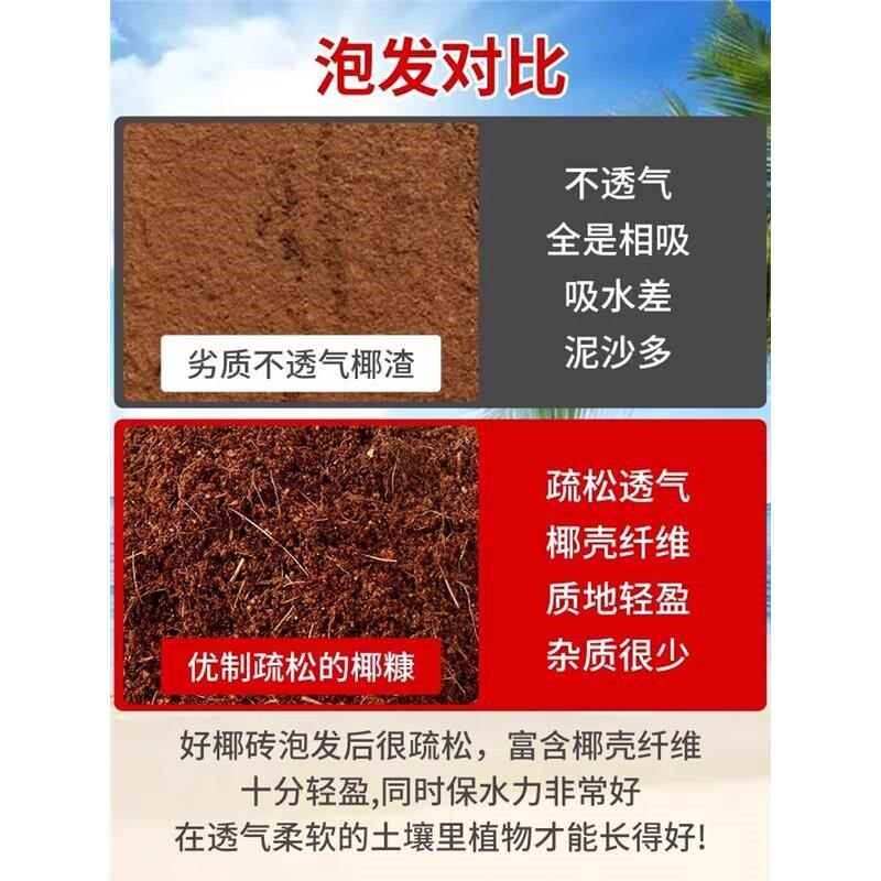 椰砖营养土通用型椰土壤椰糠粗椰壳种花养花种菜专用种植大块耶砖