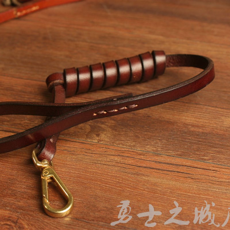 包邮防丢进口牛皮钥匙绳纲纯铜手工扣加厚汽车钥匙钩安全手包挂绳