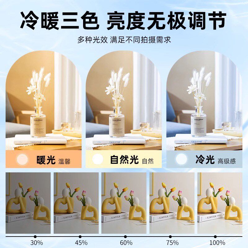 摄影棚小型拍照灯led简易迷你便携折叠柔光箱静物拍摄台补光灯电