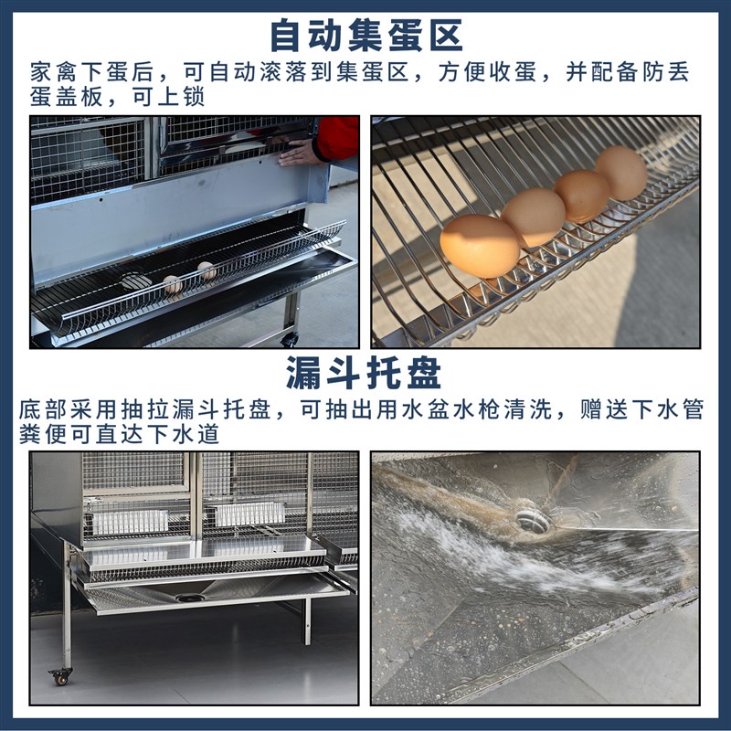 不锈钢鸡笼子家用室外大号防雨家禽养殖笼农村大鸡舍新型鸡笼鸽子图片