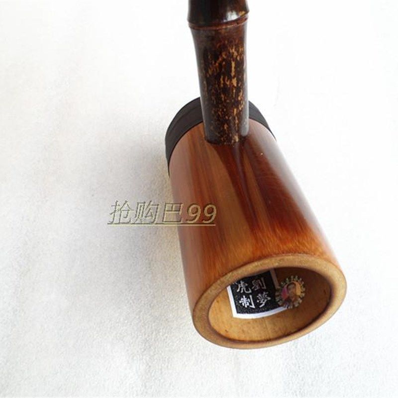 京胡乐器刘梦虎京胡老紫竹红轴初级京胡西皮大二黄娃娃调送琴盒
