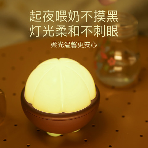 小夜灯婴儿喂奶护眼儿童usb充电led灯柔光床头卧室睡眠灯新款2021