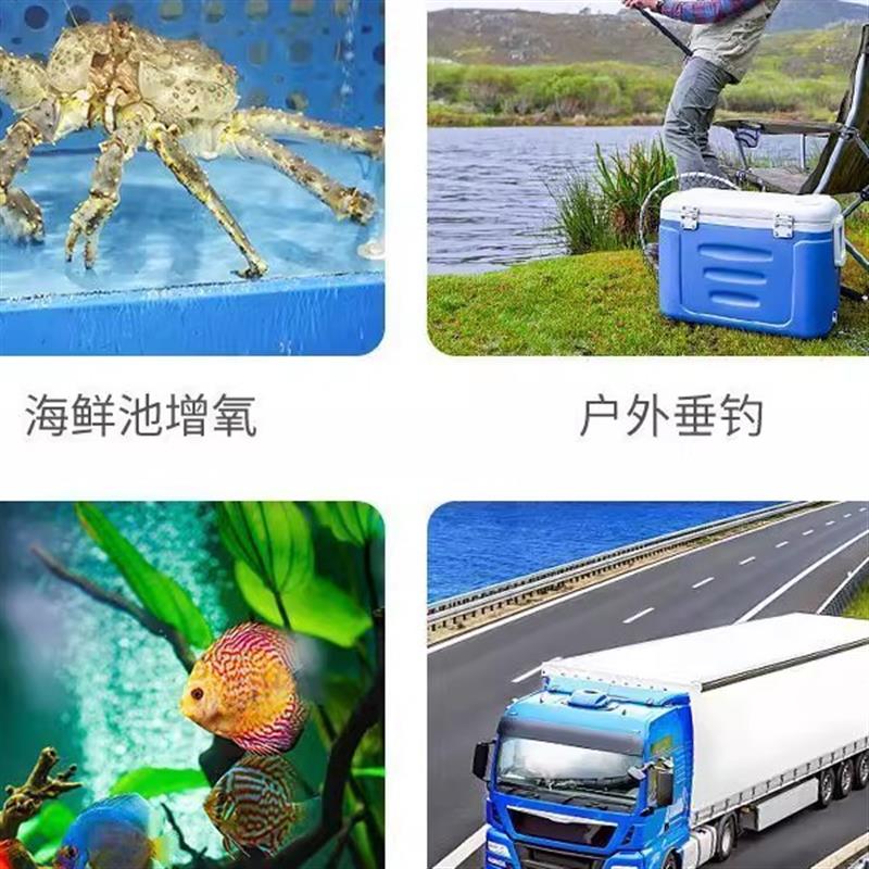增氧泵家用全自动静音充电交直流两用增氧泵便携式氧气泵迷你型养