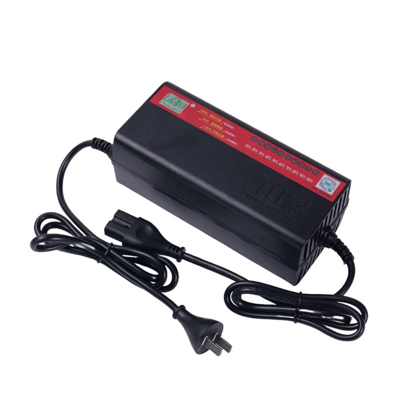 绿恒快充电动车电瓶充电器48V60V72V20Ah脉冲二三轮自动关机通用图片
