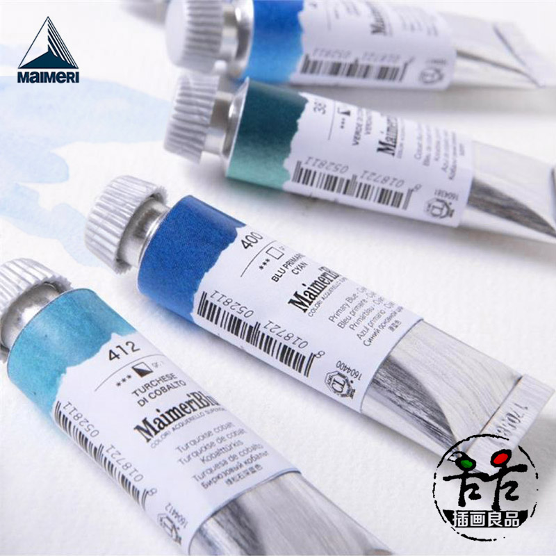 美利蓝水彩颜料管装单支大师级艺术家水彩蜂鸟90色新款12ml大管
