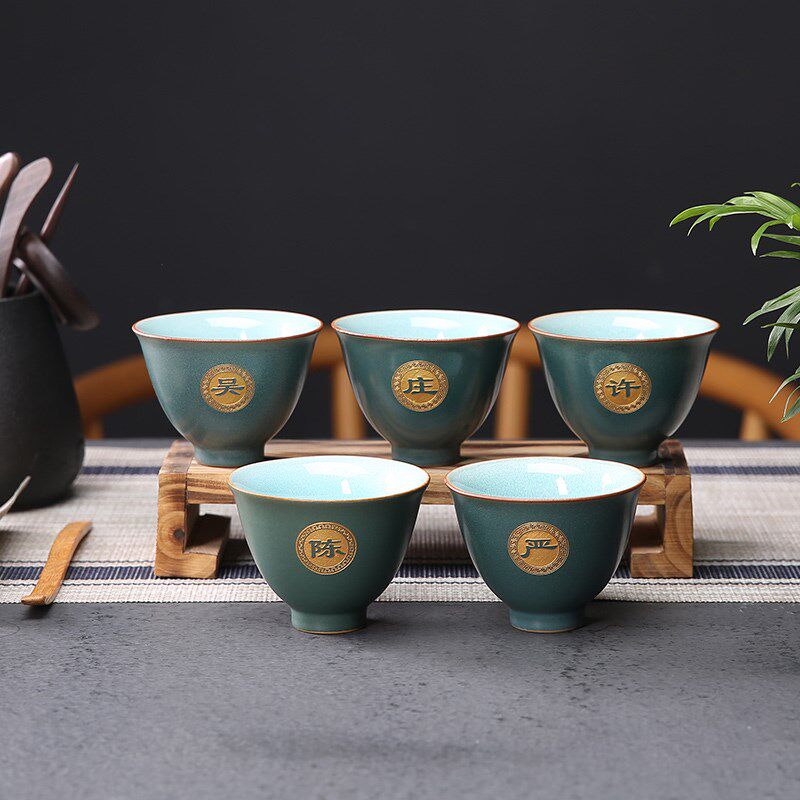 茶杯定制刻字主人杯单杯品茗杯陶瓷高档私人订制姓氏名字个人专用