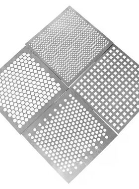 镀锌冲孔网板铁板圆孔筛网可定制异形孔板金属打孔板钢板网带孔