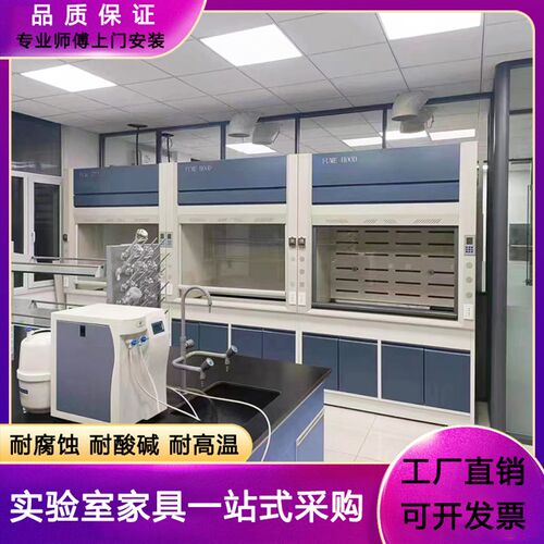 广东实验室通风柜全钢通风橱PP防腐蚀耐酸排毒气落地桌上排风罩