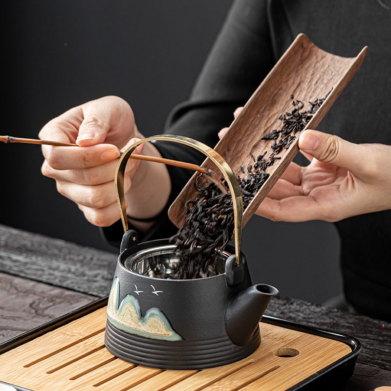 旅行功夫茶具小套装粗陶中式茶具茶壶茶杯公司文创礼品中秋国潮风