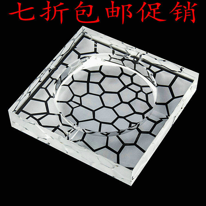 水晶玻璃烟灰缸时尚创意礼品大号精品欧式烟缸特色款