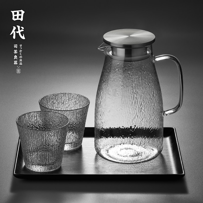 玻璃冷水壶耐高温防爆凉水瓶凉白开水家用水杯果汁壶套装凉水壶