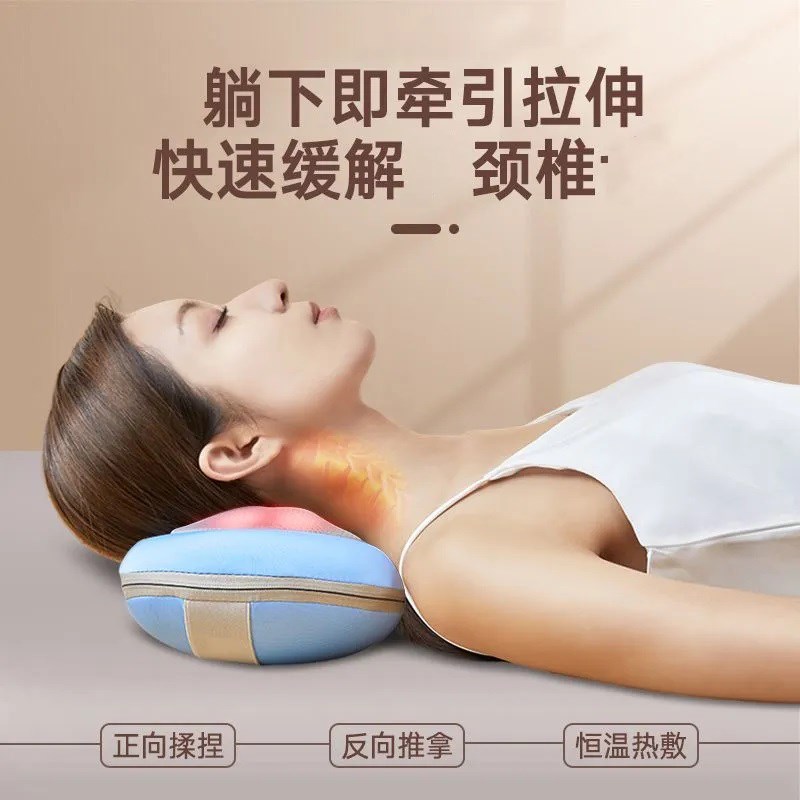 肩颈椎按摩器颈部腰部背部多功能家用全身颈肩枕头脖子充电揉捏仪