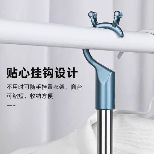 撑衣杆家用晾衣杆架丫叉晾衣杆棍挑衣服撑伸缩加长衣叉子挂取衣晒