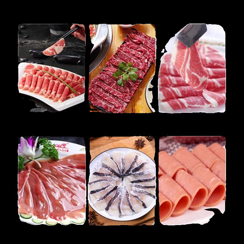 商用鲜肉切片机冻牛羊肉切片大刀腰片板筋刨片机潮汕火锅店切肉机
