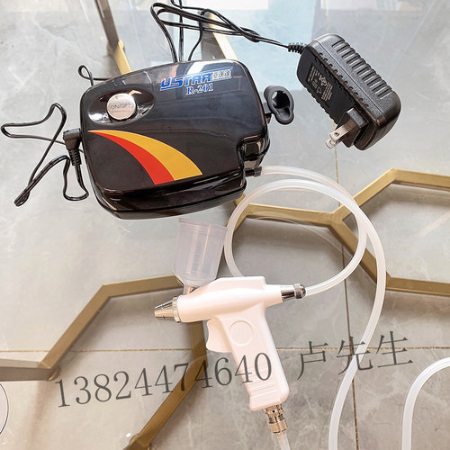高达模型浩盛喷笔气泵套装模型气泵迷你泵高达喷漆工具上色龟泵