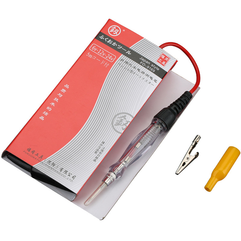 福冈12v24V汽车电笔测/试线路检测车用高精度检测灯多功能试灯笔