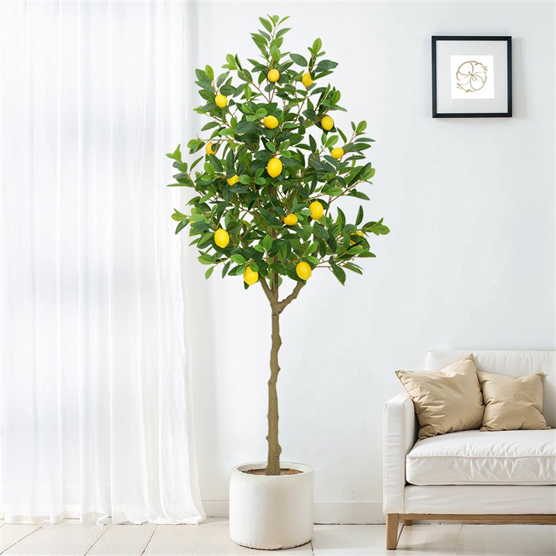 仿真植物柠檬树新年装饰果树盆栽开业暖居绿植室内盆栽摆件