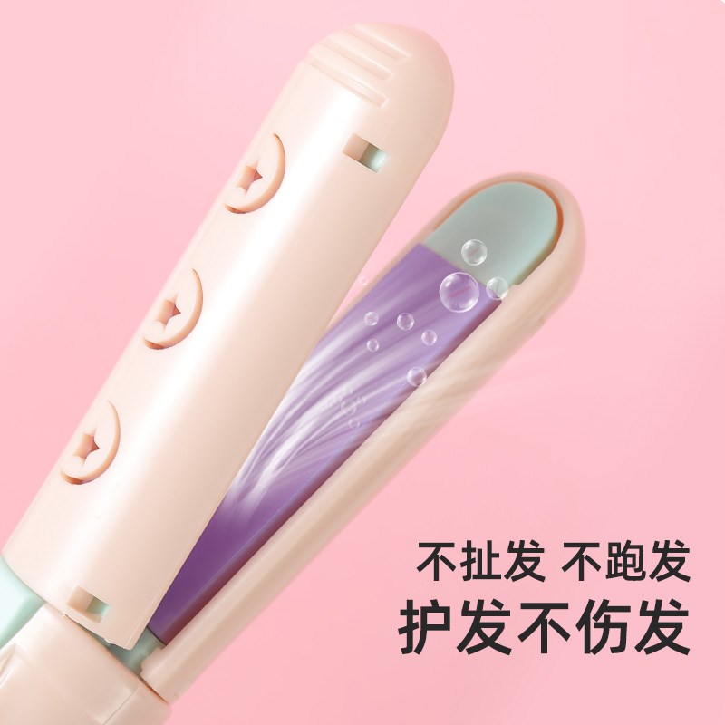 USB卷发棒夹板小型拉直板夹宿舍不插电无线充电夹板直发卷发两用图片