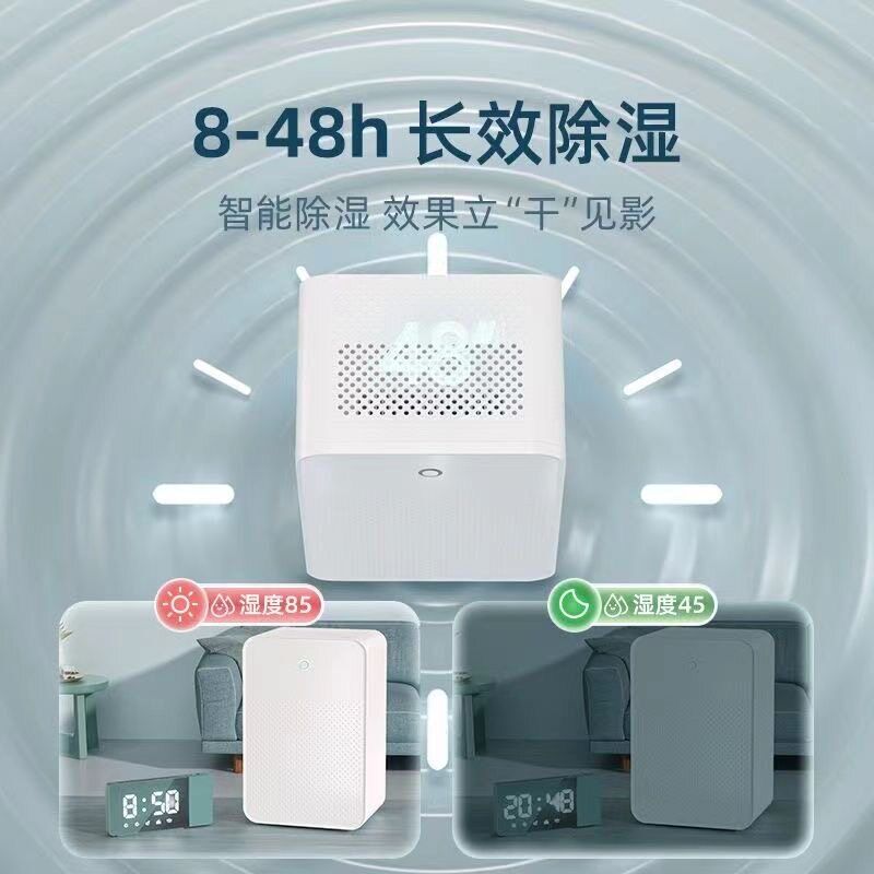 海外可用除湿机家用空气净化一体机静音吸湿器小型迷你干燥抽湿器