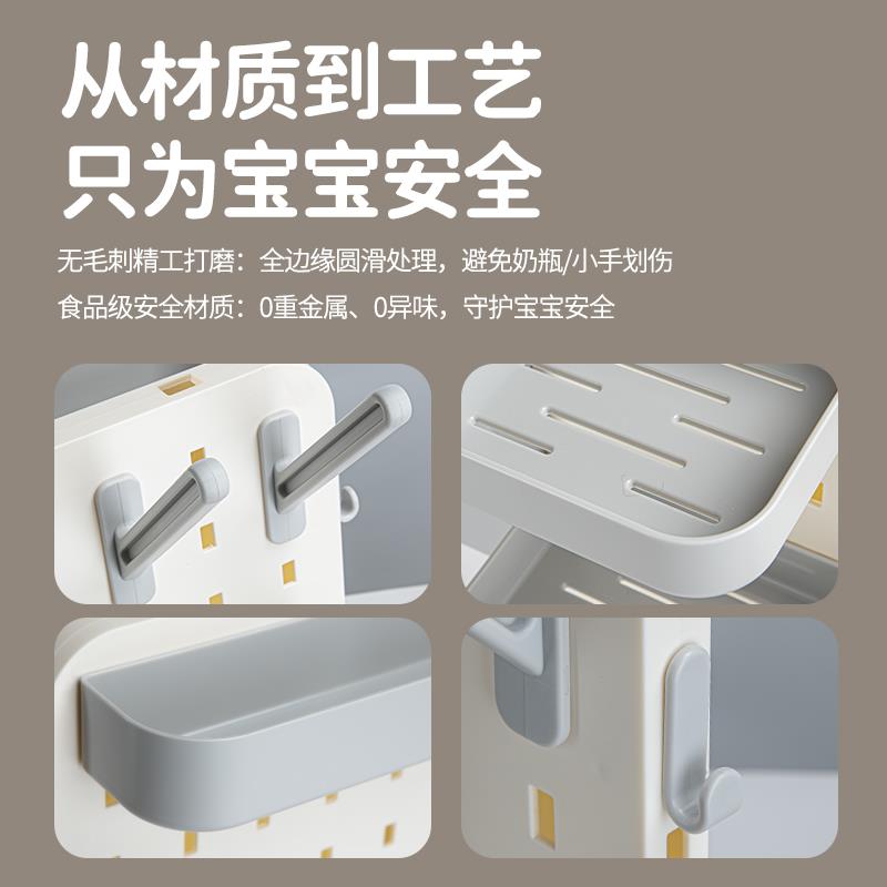 婴儿奶瓶沥水架家用宝宝水杯干燥架便捷晾干架子置物架挂放沥干器