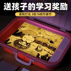 新年礼物儿童沙画箱子生日礼物盒男孩diy手工女孩彩砂台2026新款