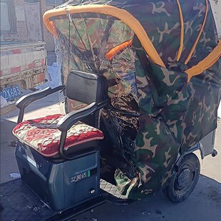 电动三轮车车篷人力脚蹬助力三轮车折叠车蓬挡风避雨车鹏三轮车棚