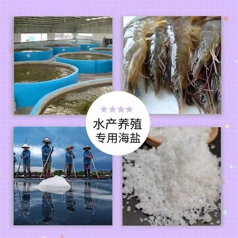 日晒盐粗盐水产养殖锦鲤鱼池消毒海盐工业盐锅炉软水日化增稠化冰