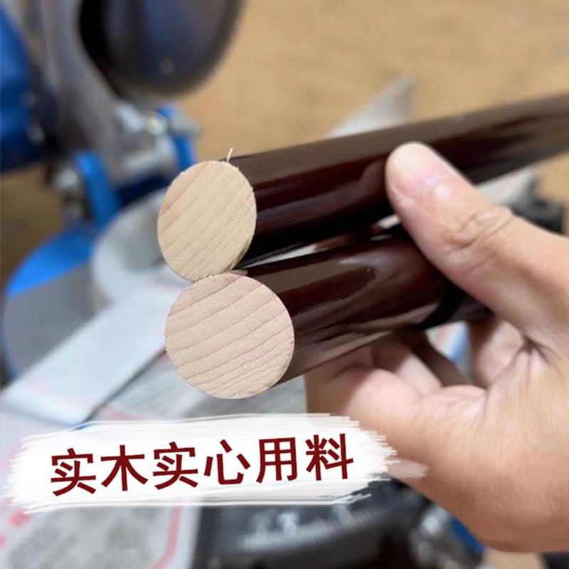 老人拐杖防滑轻便四脚实木捌拐手杖拐棍防摔倒拐杖老人防滑助行器