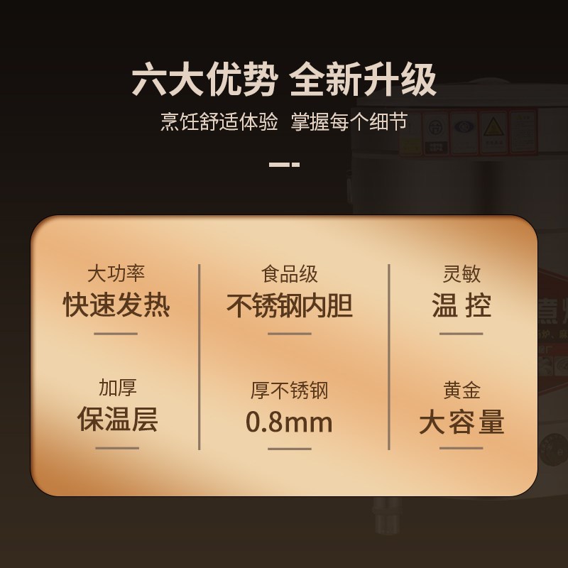 九鼎王多功能煮面炉商用电热面馆燃气煮面桶汤锅熬粥麻辣烫汤粉炉