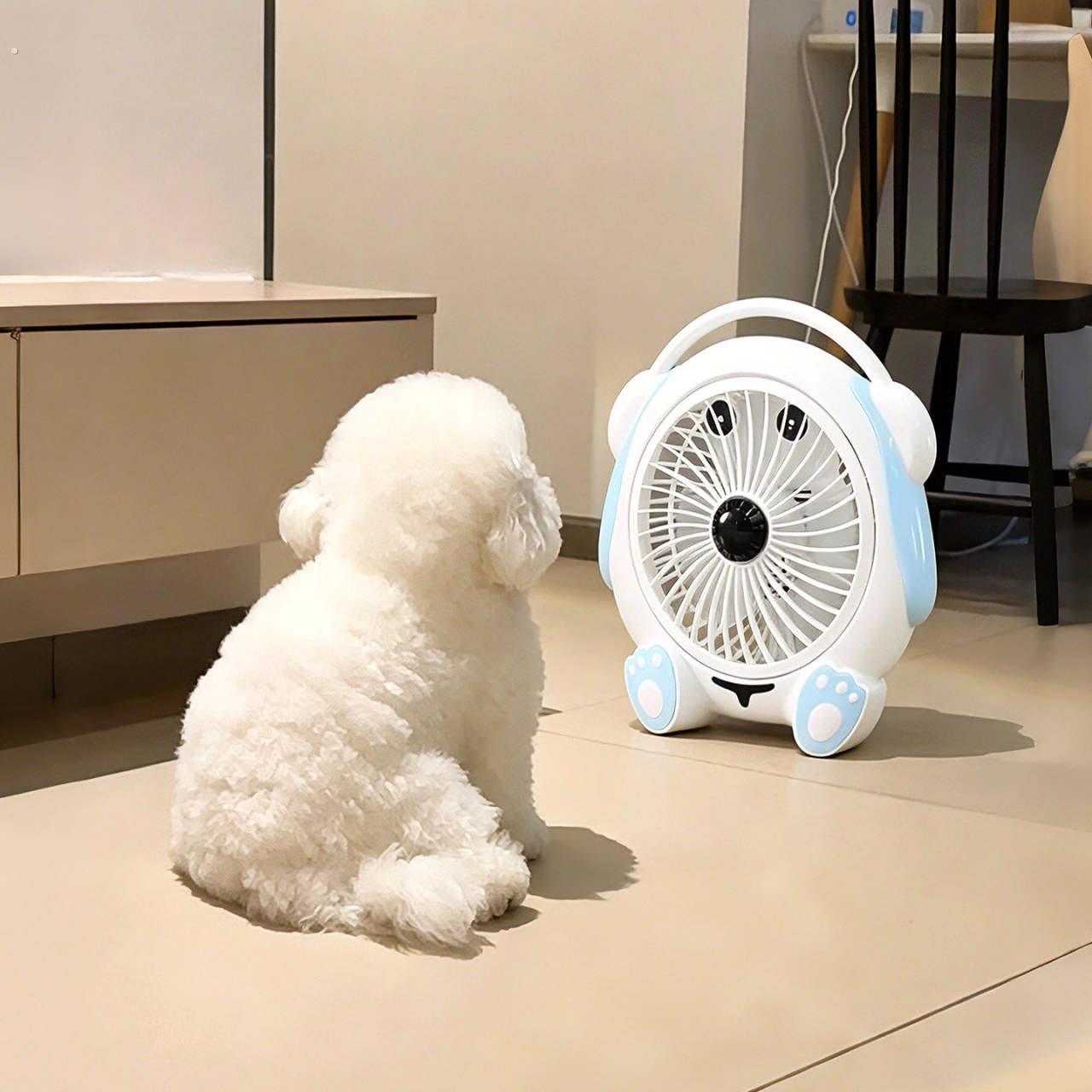 【狗狗专属的小风扇】狗狗降温风扇夏季消暑神器大风力迷你吹风机