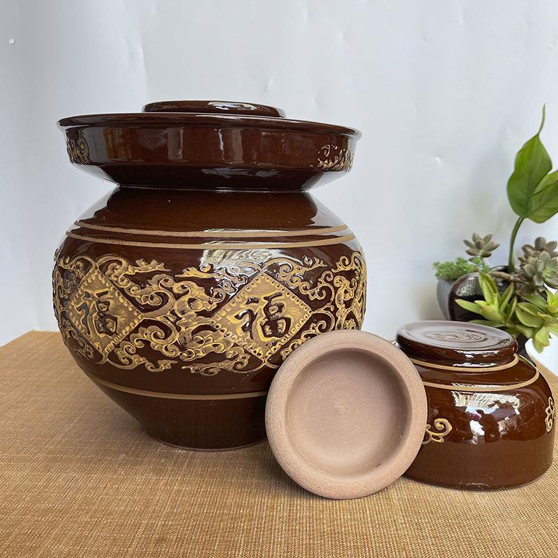 腌菜坛子咸菜缸家用腌制泡菜坛子土陶老式空坛泡酸菜坛子正宗罐罐