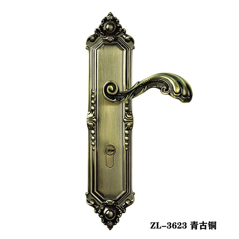 豪华大门锁木门入户门机械锁别墅双开大门锁单开门欧标霸王花锁具