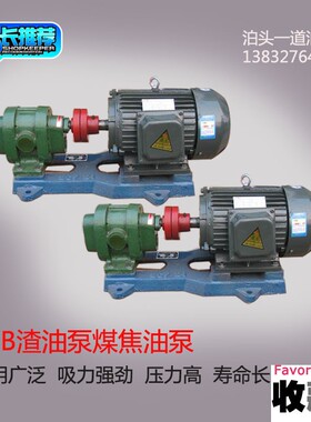 ZYB-2.1/3/4.2/7.5/12渣油泵抽重油煤焦油高温高压齿轮油泵电机组