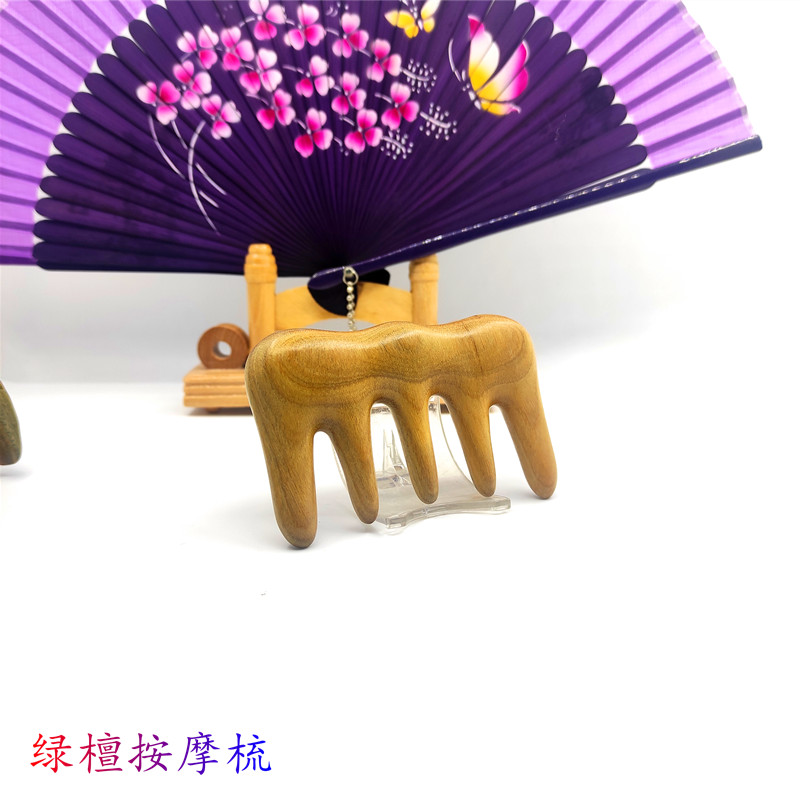 常州九年老店按摩梳子烫发梳包包梳绿檀红檀木防静电送人礼物礼品