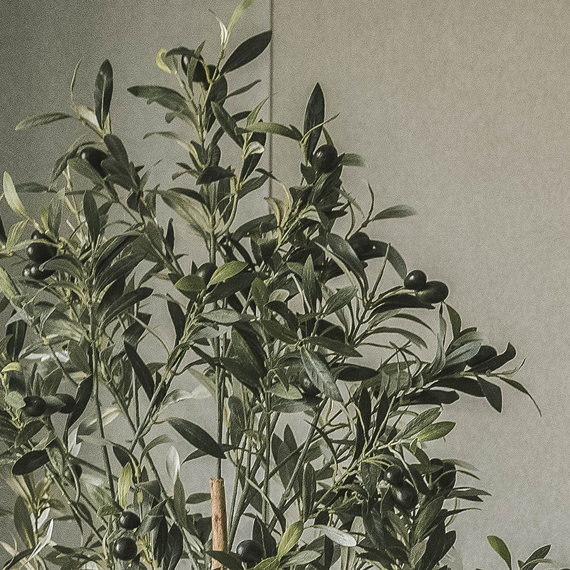 仿真植物装饰橄榄树盆栽ins风假绿植室内办公室客厅电视柜绿植树