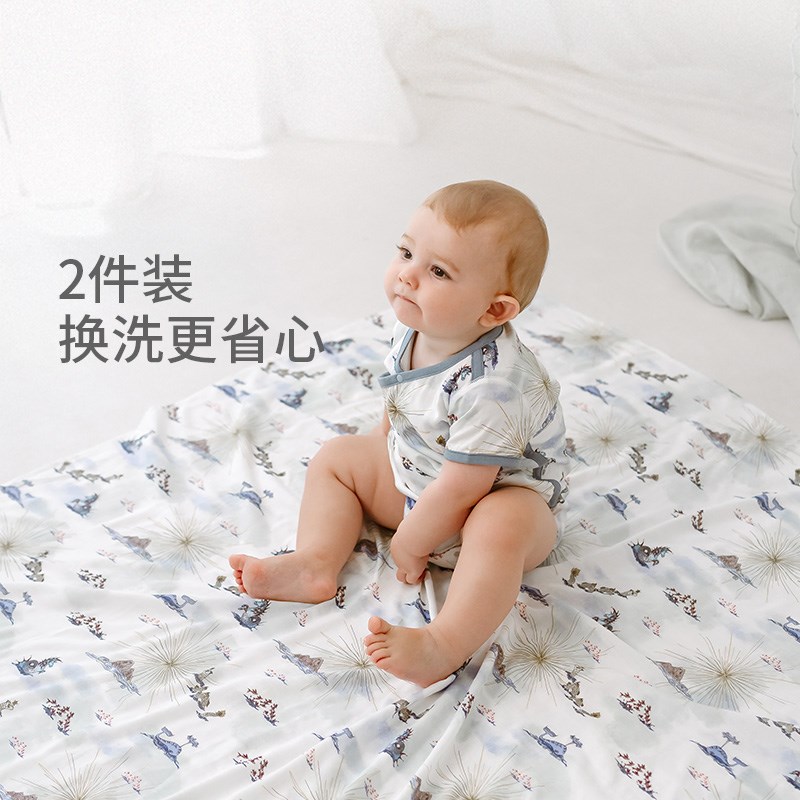 Nest Designs新生儿宝宝包单包被大方巾婴儿盖毯防惊跳包巾秋冬