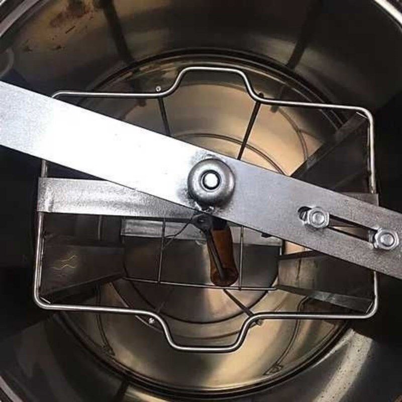 加大28cm内框不锈钢摇蜜机加厚304小型蜜蜂摇糖机打糖机摇蜂蜜桶