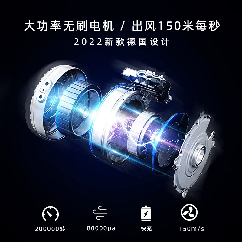 车载家用吸尘器大功率高压空气吹尘器电脑机箱清理灰工具吹吸一体