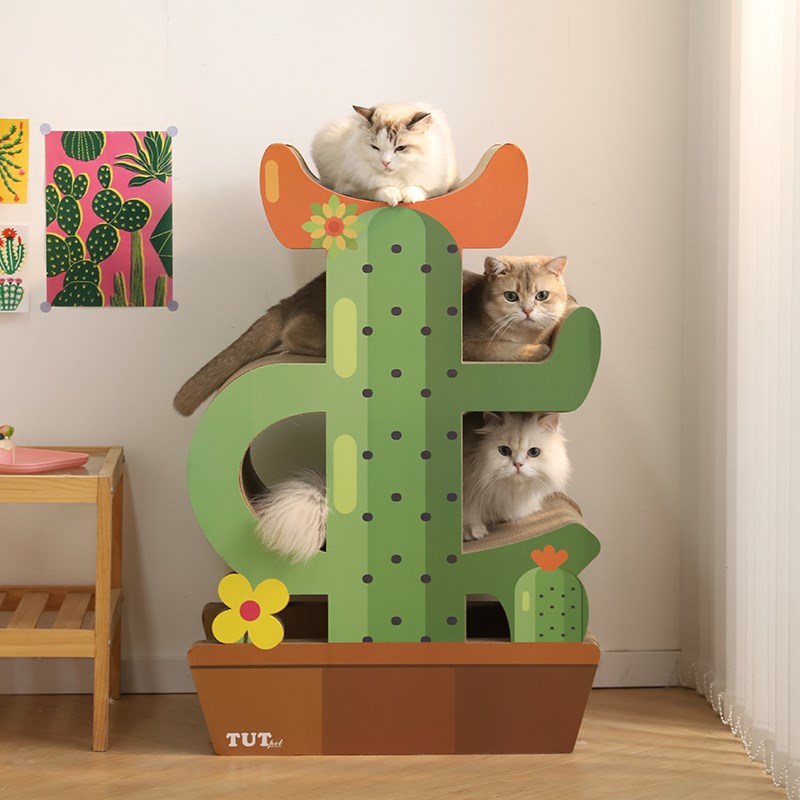 仙人掌猫抓板猫窝一体瓦楞纸耐磨耐抓不掉屑防猫抓沙发保护猫抓窝