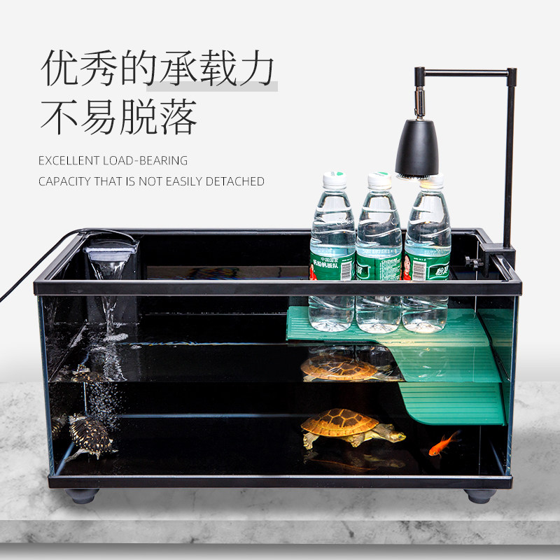 乌龟缸大型家用超白玻璃大空间底部排水培乌龟缸生态箱鱼龟混养缸