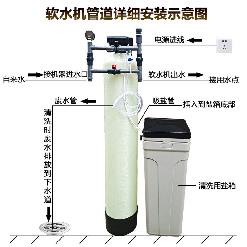 阿尔诗顿软水机地下水自来水,锅炉软化水设备家用软水器去水垢