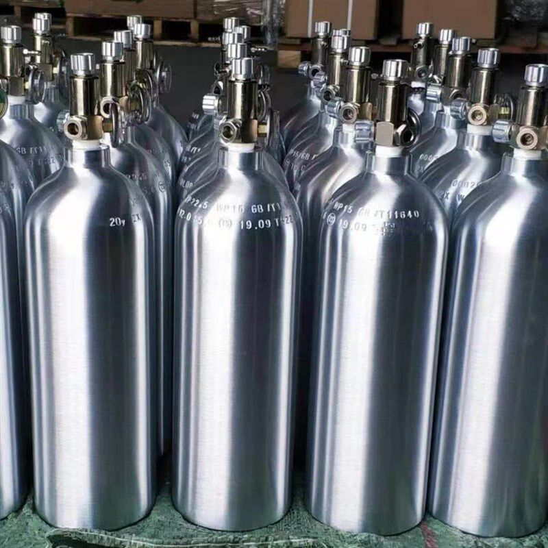 金品二氧化碳铝瓶高压防爆加厚水草二氧化碳套装1升2升粉色铝瓶