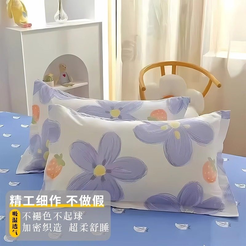 枕套家用一对装48cmx74cm单个枕头套乳胶枕芯整头套40x60图片
