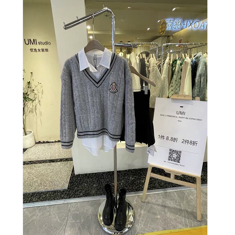 服装店中岛展示架镜面不锈钢衣帽架落地式陈列女装正挂点挂架货架