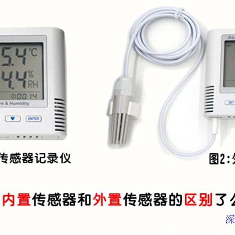 温湿度记录仪 TH12R-EX 双金属温度计卡盘 外置-英斯特科技