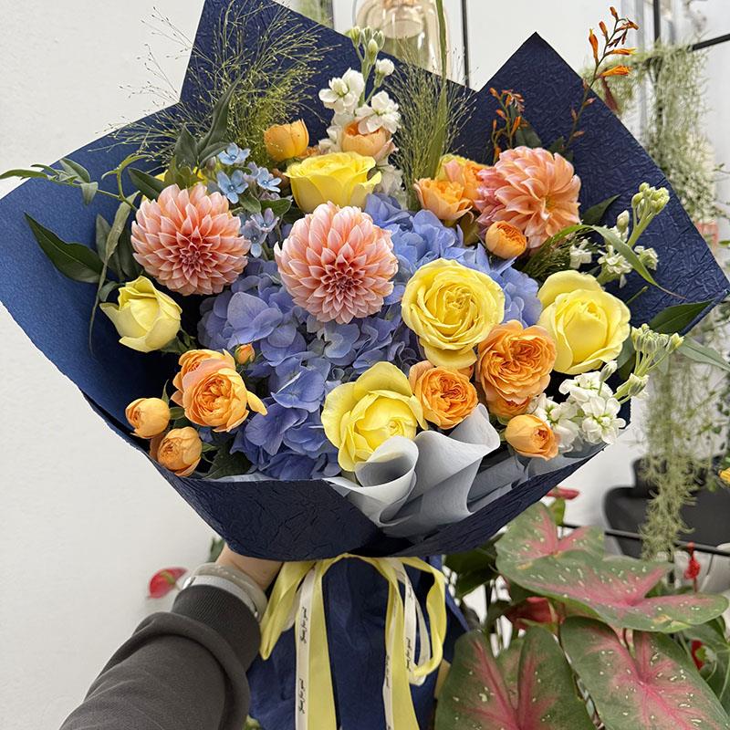 情人节泰迪向日葵送男士导师领导花束向日葵北京繁花阁送老师鲜花