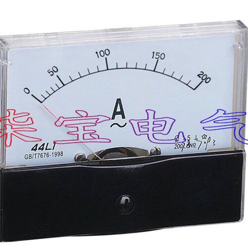 44L1-A/V交流电流表30 50/5电压表450V/500V指针式表头10A直通