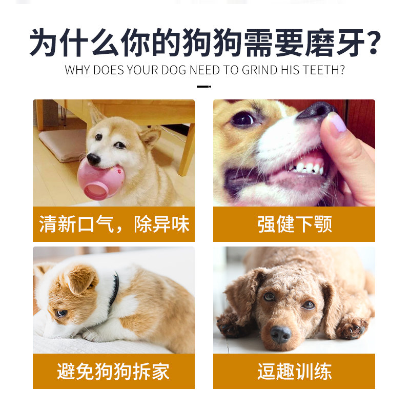 狗狗磨牙棒骨头幼犬泰迪金毛斗牛洁牙耐咬狗咬胶大型犬零食
